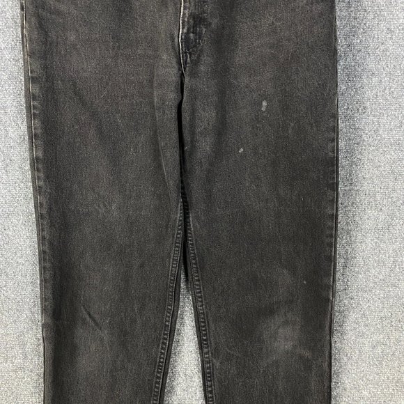 Vintage Levi's Jeans Men's 34x36 550 90s Charcoal Gray Denim Relaxed Fit Tapered - Picture 2 of 9